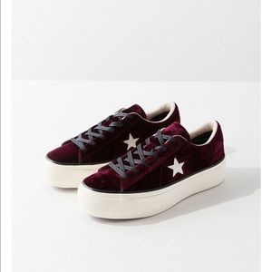 burgundy platform converse